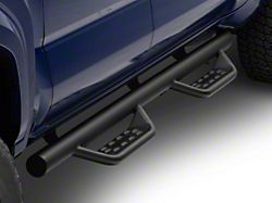 Barricade Tubular Drop Steps; Fine Textured Black Finish (2024 Tacoma Double Cab)