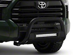 Barricade 3.50-Inch Bull Bar with Formed Skid Plate and LED Light Bar; Textured Black (22-25 Tundra, Excluding Hybrid)