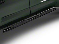 Barricade 5-Inch Oval Bent End Side Step Bars; Black (22-24 Tundra CrewMax)