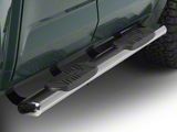 Barricade 5-Inch Oval Straight End Side Step Bars; Stainless Steel (22-24 Tundra CrewMax)