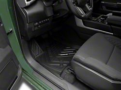 Barricade Custom Fit All-Weather Front and Rear Floor Liners; Black (22-25 Tundra CrewMax)