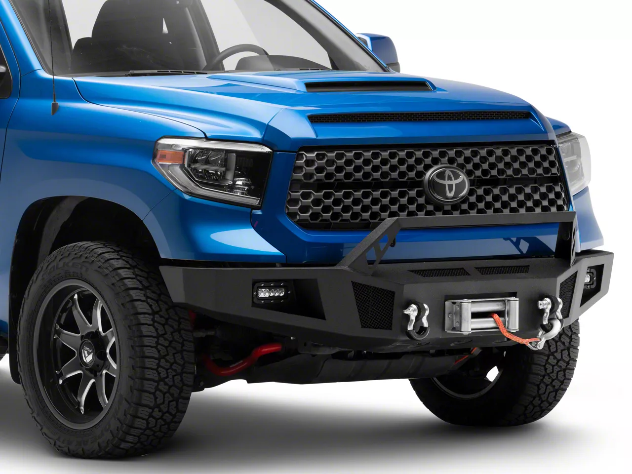 Barricade Tundra HD Front Winch Bumper with LED Lighting TU23571 (14-21 ...