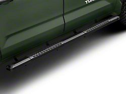 Barricade Saber 5-Inch Aluminum Side Step Bars; Black Cover Plates (22-24 Tundra CrewMax)