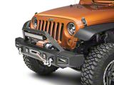 Barricade Vision Series Front Bumper with LED Fog Lights, Work Lights and 20-Inch LED Light Bar (07-18 Jeep Wrangler JK)