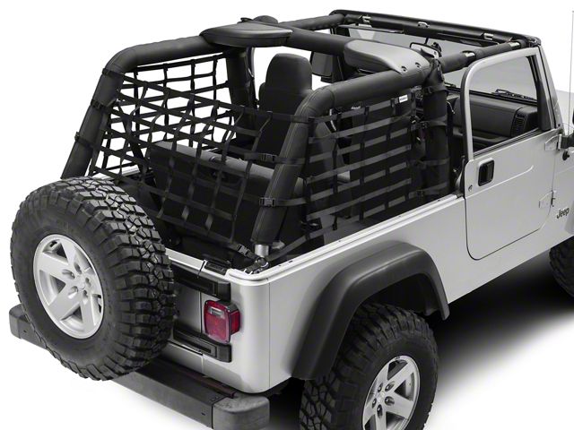 RedRock Cargo Wrap Around Net; One Piece (04-06 Jeep Wrangler TJ Unlimited)