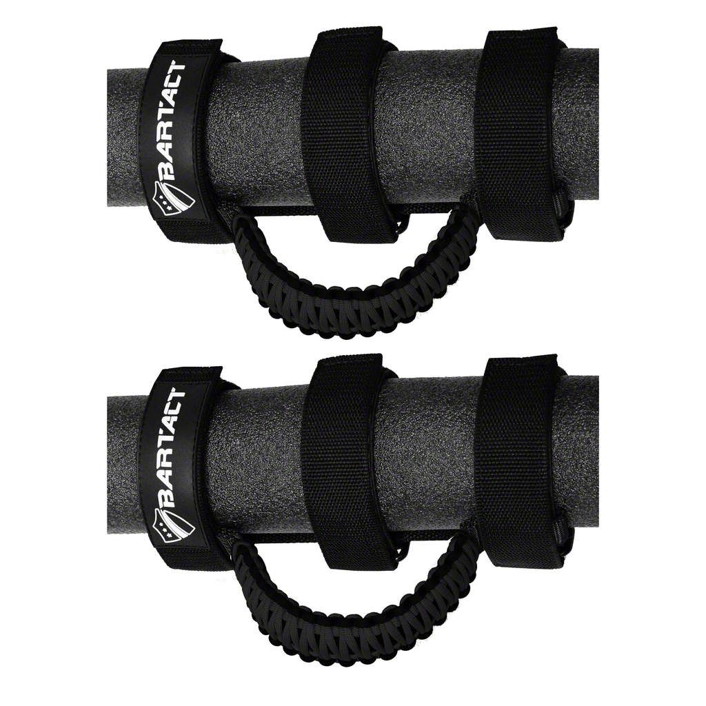 Bartact Jeep Gladiator Paracord Grab Handles Black Taoghupbb