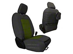 Bartact Tactical Front Seat Covers; Black/Olive (20-24 Jeep Gladiator JT)