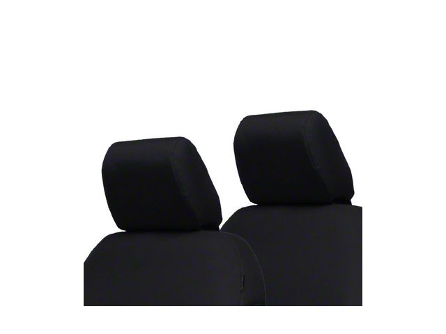 Bartact Front Seat Headrest Covers; Black (18-24 Jeep Wrangler JL 2-Door)