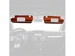 Bartact MOLLE Sun Visor Covers; Orange (07-18 Jeep Wrangler JK)