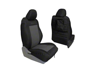 Bartact Tactical Series Front Seat Covers; Black/Graphite (09-15 Tacoma TRD Pro)