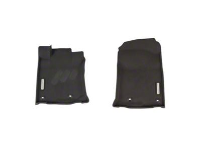 BaseLayer Custom-Fit All Weather Front Floor Liners with Gray Logo; Black (13-24 4Runner)