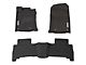 BaseLayer Custom-Fit All Weather Front and Rear Floor Liners with Gray Logo; Black (13-24 4Runner)