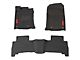 BaseLayer Custom-Fit All Weather Front and Rear Floor Liners with Red Logo; Black (13-24 4Runner)