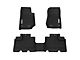 BaseLayer Custom-Fit All Weather Front and Rear Floor Liners with Gray Logo; Black (14-18 Jeep Wrangler JK)