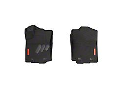 BaseLayer Custom-Fit All Weather Front Floor Liners with Red Logo; Black (16-23 Tacoma Access Cab, Double Cab)