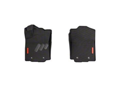 BaseLayer Custom-Fit All Weather Front Floor Liners with Red Logo; Black (16-23 Tacoma Access Cab, Double Cab)