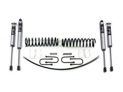 BDS 2-Inch Coil Spring Suspension Lift Kit with Add-A-Leaf and FOX 2.0 Performance Shocks (84-01 4WD Jeep Cherokee XJ w/ Chrysler 8.25-Inch Rear Axle)