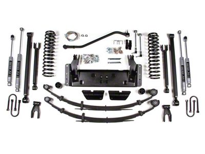 BDS 4.50-Inch Suspension Lift Kit with NX2 Nitro Shocks (84-01 4WD 4.0L Jeep Cherokee XJ w/ Chrysler 8.25-Inch Rear Axle & Automatic Transmission)