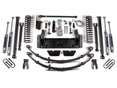 BDS 6.50-Inch Long Arm Suspension Lift Kit with NX2 Nitro Performance Shocks (84-01 4WD Jeep Cherokee XJ w/ 8.25-Inch Rear Axle)