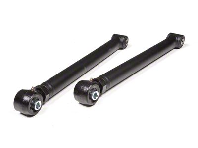 BDS Tubular Rear Lower Control Arms for 0 to 5-Inch Lift; Flex Ends and Rubber Bushings (20-25 Jeep Gladiator JT)