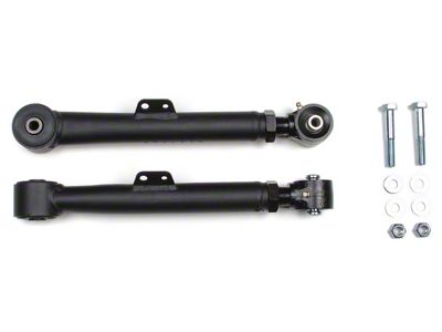 BDS Tubular Rear Upper Control Arms for 0 to 5-Inch Lift; Flex Ends and Rubber Bushings (93-98 Jeep Grand Cherokee ZJ)