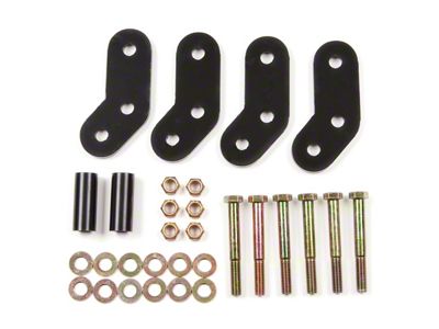 BDS 0.50-Inch Front Lift Shackle Kit (76-86 Jeep CJ7)