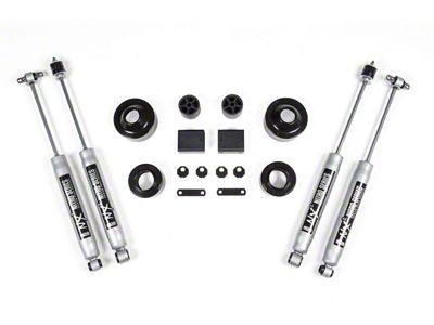 BDS 2-Inch Coil Spacer Suspension Lift Kit and FOX 2.0 Performance Shocks (07-18 Jeep Wrangler JK)