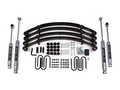 BDS 2-Inch Leaf Spring Suspension Lift Kit with NX2 Nitro Shocks (87-95 Jeep Wrangler YJ)