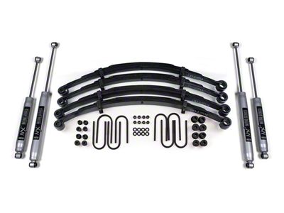 BDS 2.50-Inch Leaf Spring Suspension Lift Kit with NX2 Nitro Shocks (82-86 Jeep CJ7)