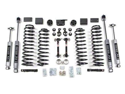 BDS 3-Inch Coil Spring Suspension Lift Kit with Sway Bar Disconnects and FOX 2.0 Performance Shocks (12-18 Jeep Wrangler JK 2-Door)