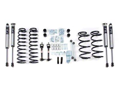 BDS 3-Inch Coil Spring Suspension Lift Kit with FOX 2.0 Performance Shocks (97-02 Jeep Wrangler TJ)