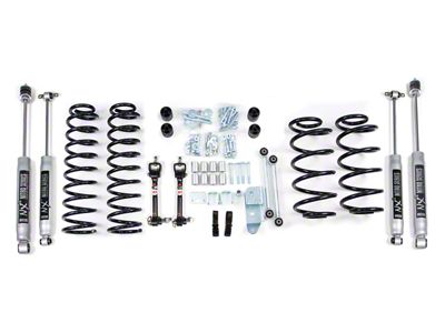 BDS 3-Inch Coil Spring Suspension Lift Kit with NX2 Nitro Shocks (97-02 Jeep Wrangler TJ)