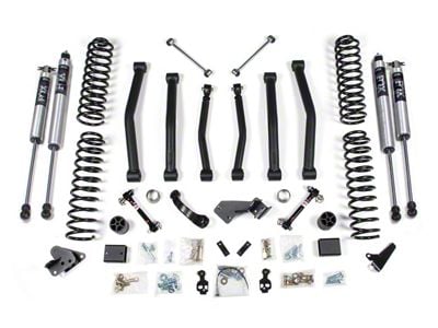 BDS 4-Inch Control Arm Suspension Lift Kit with Sway Bar Disconnects and FOX 2.0 Performance Shocks (12-18 Jeep Wrangler JK 2-Door)