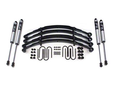 BDS 4-Inch Leaf Spring Suspension Lift Kit with FOX 2.0 Performance Shocks (82-86 Jeep CJ7)