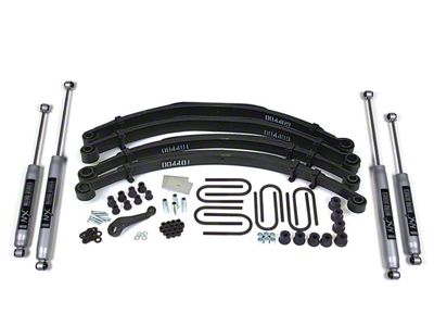 BDS 4-Inch Leaf Spring Suspension Lift Kit with NX2 Nitro Shocks (76-81 Jeep CJ7)