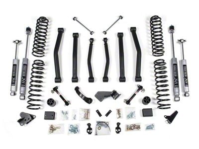 BDS 4.50-Inch Control Arm Suspension Lift Kit with Sway Bar Disconnects and NX2 Nitro Shocks (07-11 Jeep Wrangler JK 4-Door)