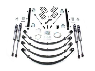 BDS 5-Inch Leaf Spring Suspension Lift Kit with FOX 2.0 Performance Shocks (87-95 Jeep Wrangler YJ)