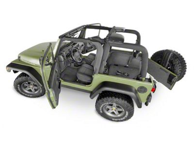 BedRug BedTred Cargo Mat with Gap Hider (18-24 Jeep Wrangler JL 4-Door, Excluding 4xe)