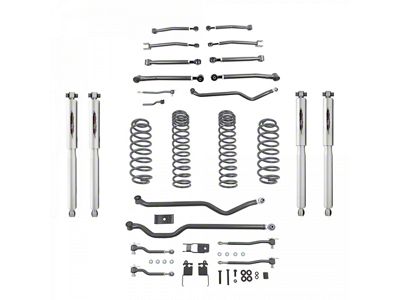 Belltech 4-Inch Suspension Lift Kit with Trail Performance Shocks (20-23 3.0L EcoDiesel Jeep Wrangler JL)