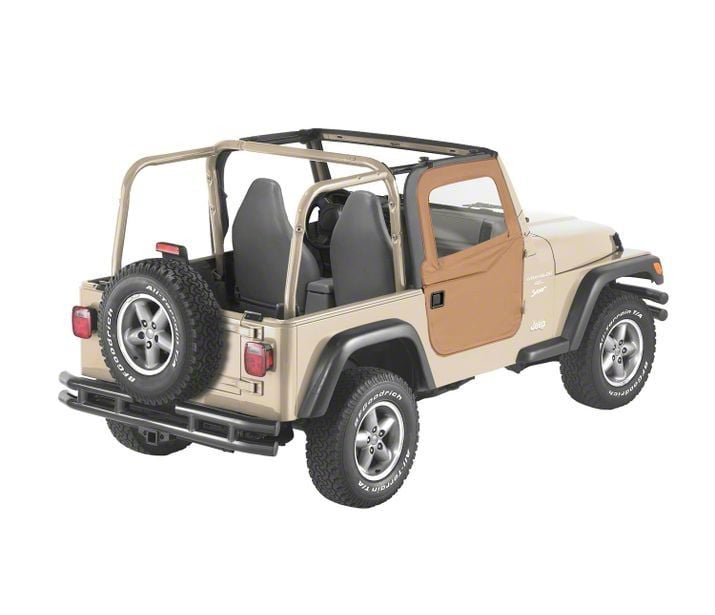 Bestop Jeep Wrangler 2-Piece Full Fabric Doors - Spice 51789-37 (97-06 ...