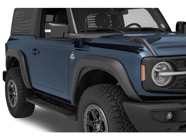 Bestop Fender Flares; Black (21-24 Bronco 2-Door)