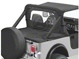 Bestop Duster Deck Cover; Black (87-91 Jeep Wrangler YJ w/ Soft Top)