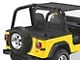 Bestop Duster Deck Cover; Black Denim (92-95 Jeep Wrangler YJ w/ Soft Top)