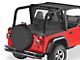 Bestop Duster Deck Cover; Black Denim (97-02 Jeep Wrangler TJ w/ Soft Top)