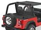 Bestop Duster Deck Cover; Black Diamond (92-95 Jeep Wrangler YJ w/ Soft Top)