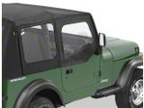 Bestop Fabric Replacement Door Skins; Black Denim (88-95 Jeep Wrangler YJ)