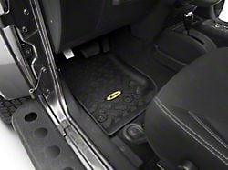 Bestop Front Floor Mats; Black (07-18 Jeep Wrangler JK)