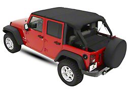 Bestop Safari-Style Header Bikini Top; Black Diamond (07-09 Jeep Wrangler JK 4-Door)