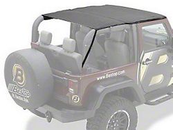 Bestop Safari-Style Header Bikini Top; Black Diamond (10-18 Jeep Wrangler JK 2-Door)