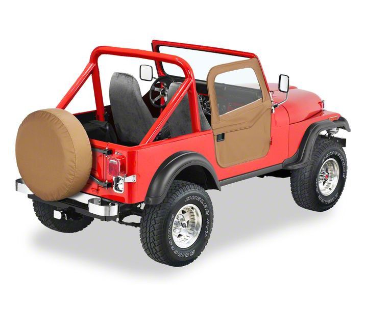 Bestop Jeep Wrangler Supertop Classic Replacement Soft Top; Spice 54599-37  (76-95 Jeep CJ7 u0026 Wrangler YJ)